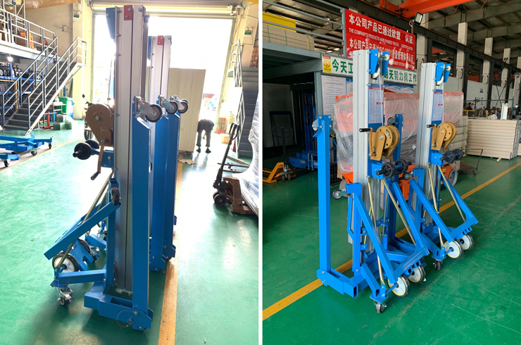 LGA aluminium winch stacker